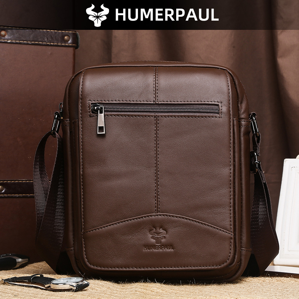 Phone Cases With Loop - HUMERPAUL Genuine Leather Crossbody Bag for