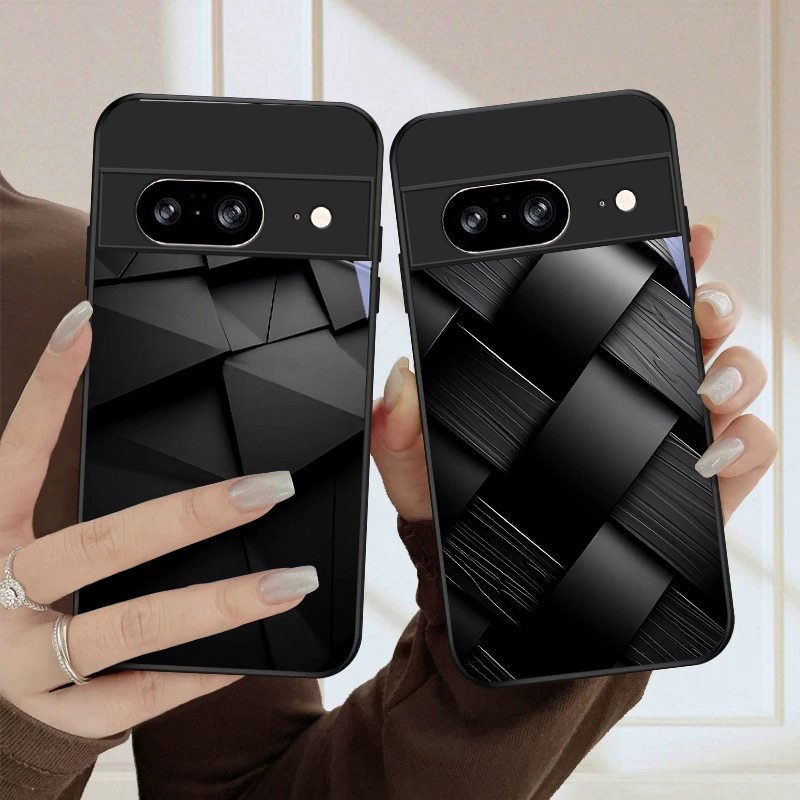 Phone Cases Google Pixel 10 Pro - Dark geometric texture For Google Pixel