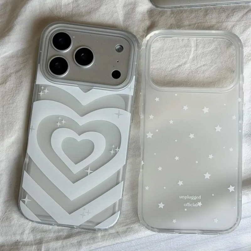 Phone Cases Y2K - Star Love Korean Ins Cartoon Translucent