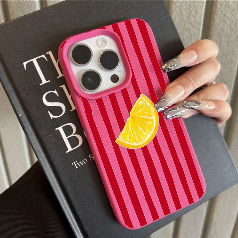 Phone Cases Iphone 16 - Fashion Lemon Pattern TPU Silicone Phone