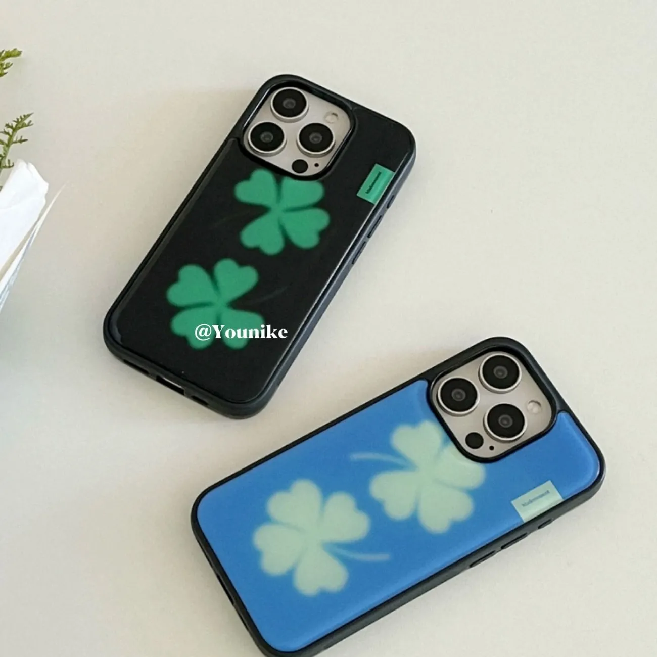 Phone Cases Y2K - Lucky Four Leaf Clover Cute Kawaii