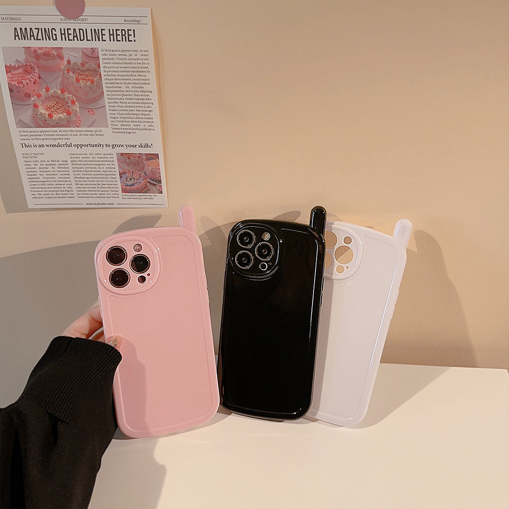 Phone Cases Iphone 16 - Korean Solid Colors Antenna Design Soft