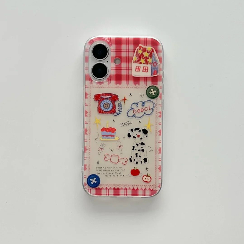 Phone Cases Y2K - Korean Ins Light Asian Wind Red