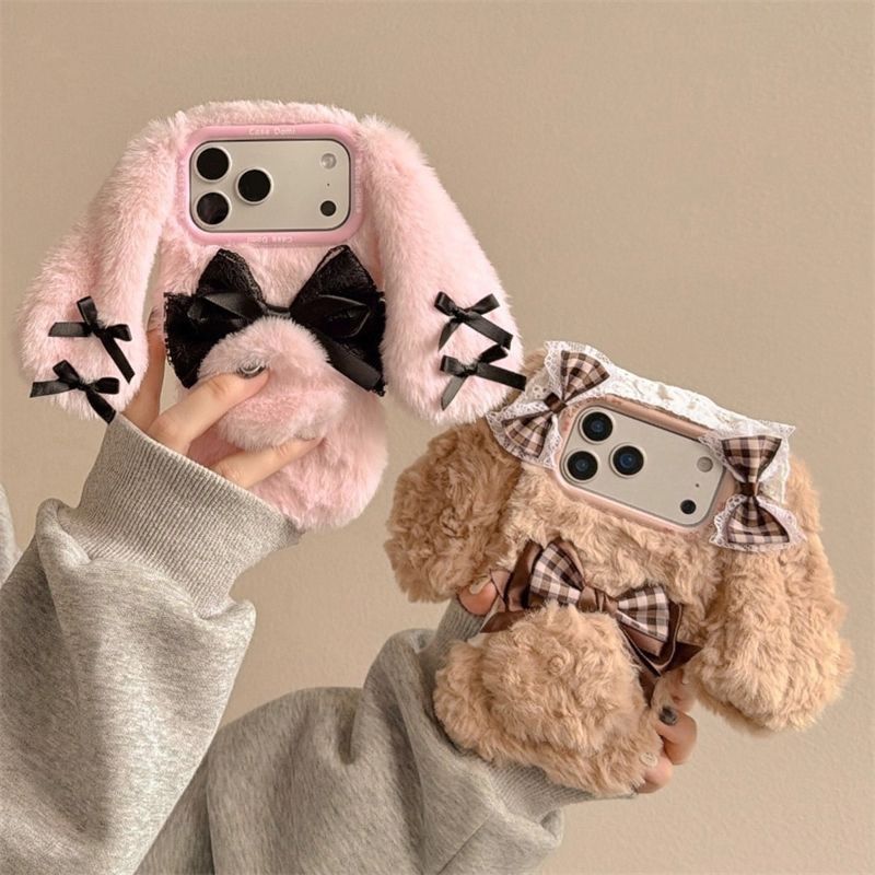 Phone Cases Iphone 16 - The Plush, Three-dimensional And Adorable Bow-shaped