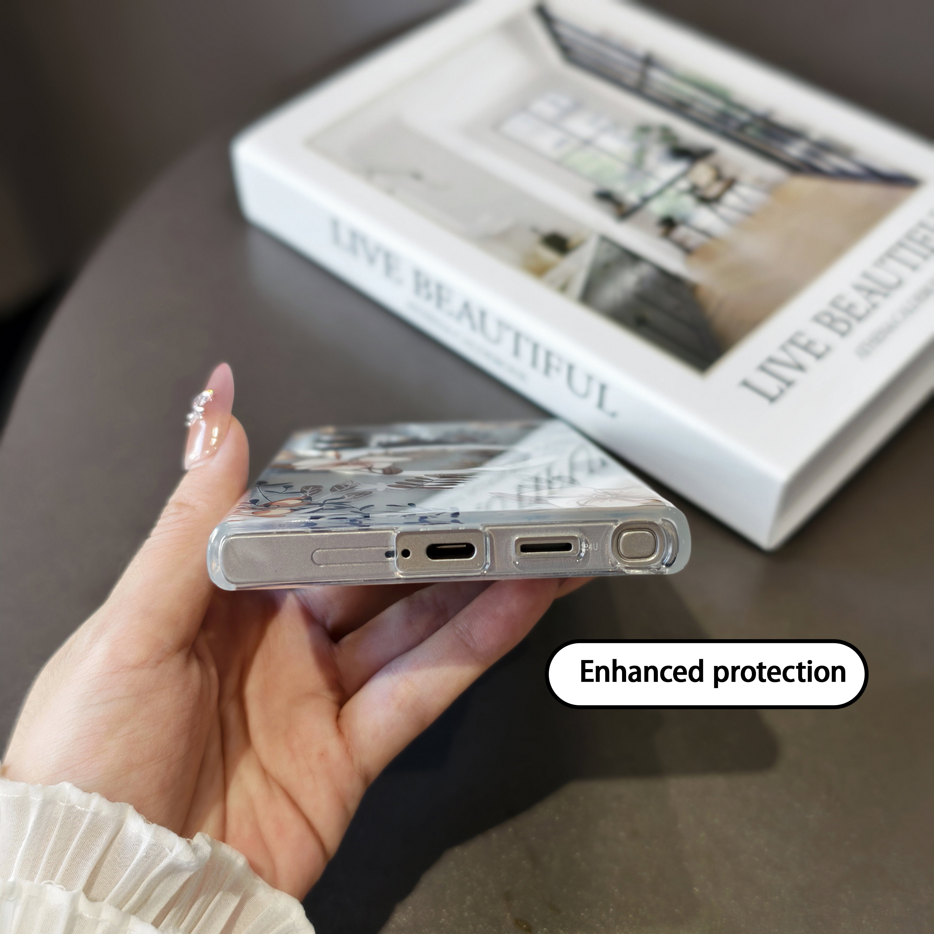 Luxurious multicolor flower fo - Clear Magsafe Case recensione e prezzo