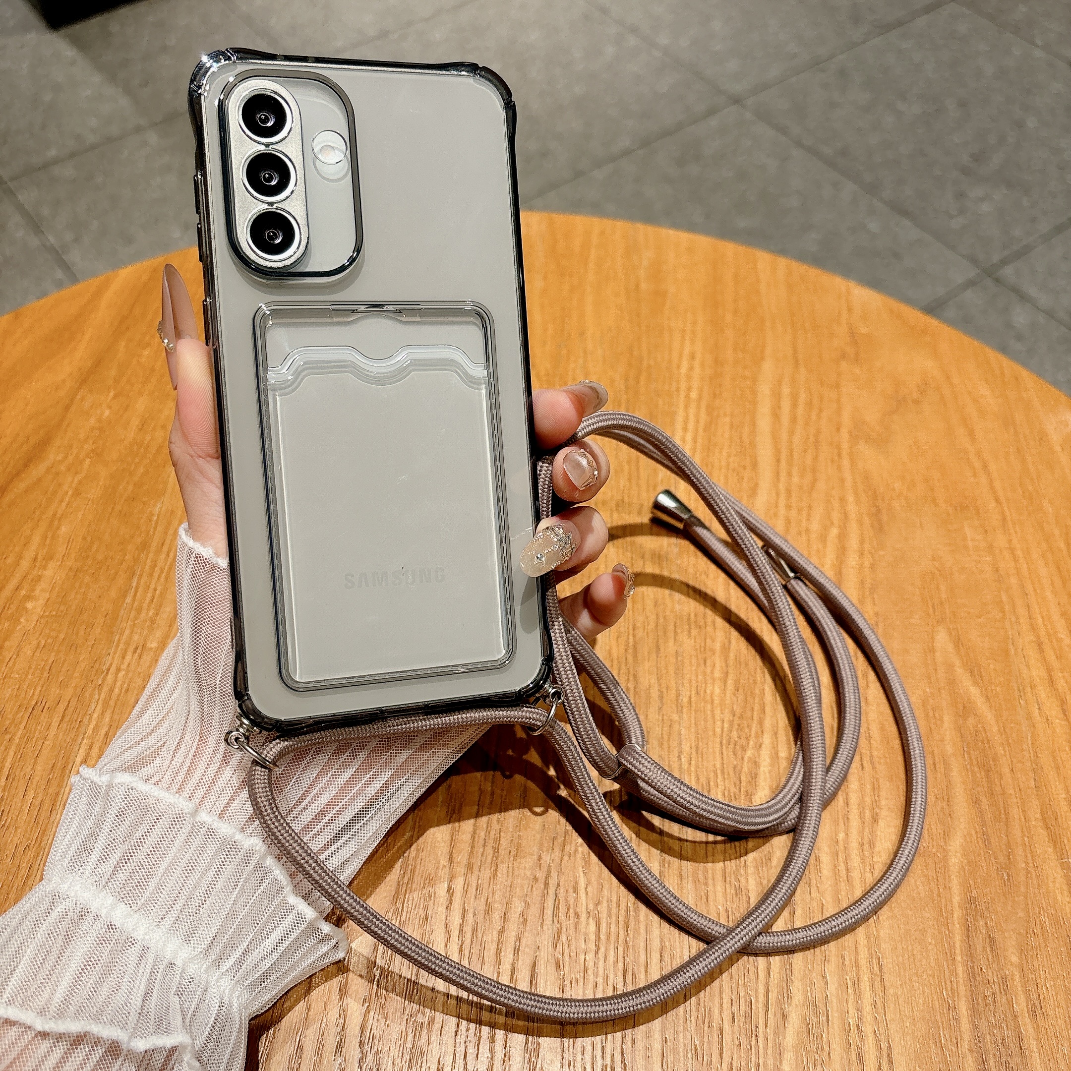 Light Gray Crossbody Strap Car - Phone Cases With Loop recensione e prezzo