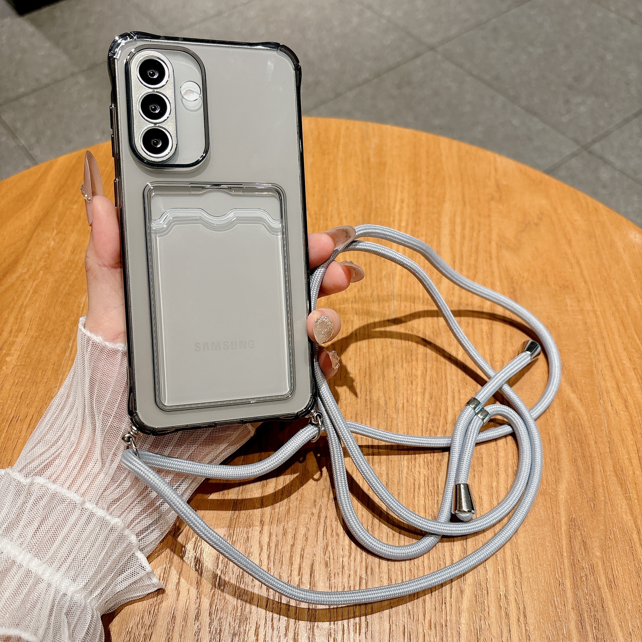 Light Gray Crossbody Strap Car - Phone Cases With Loop recensione e prezzo