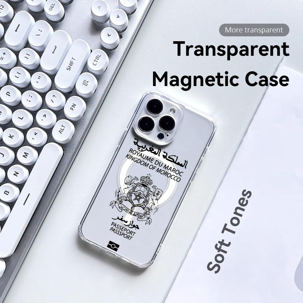 Cool Morocco Passport Phone Ca - Clear Magsafe Case recensione e prezzo