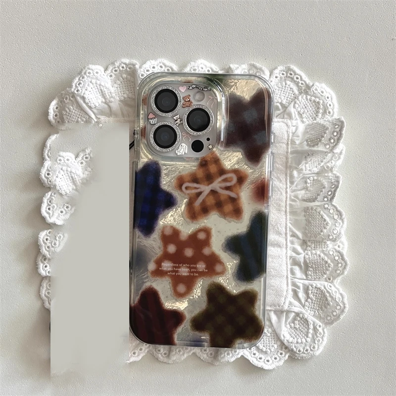 Korean Winter Cute Brown Check - Phone Cases Y2K recensione e prezzo