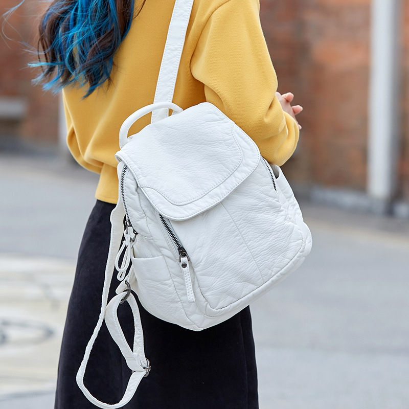 Women's Backpack White Washed  - Phone Cases With Loop recensione e prezzo