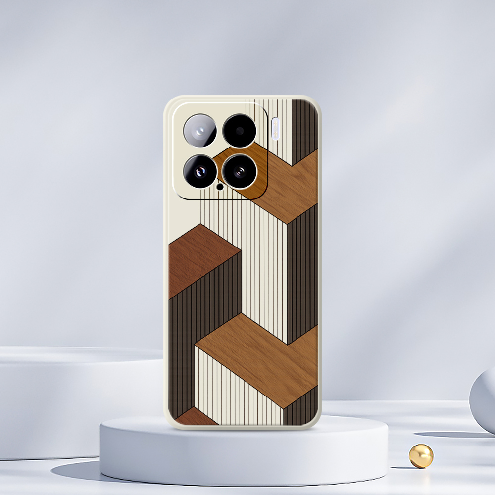 Geometric Style Wooden Phone C - Phone Cases Xiaomi 14T recensione e prezzo