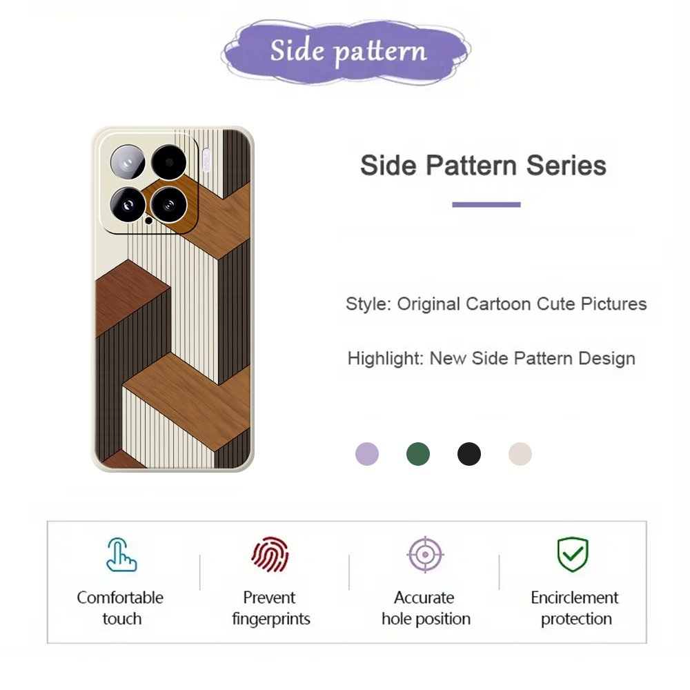 Geometric Style Wooden Phone C - Phone Cases Xiaomi 14T recensione e prezzo