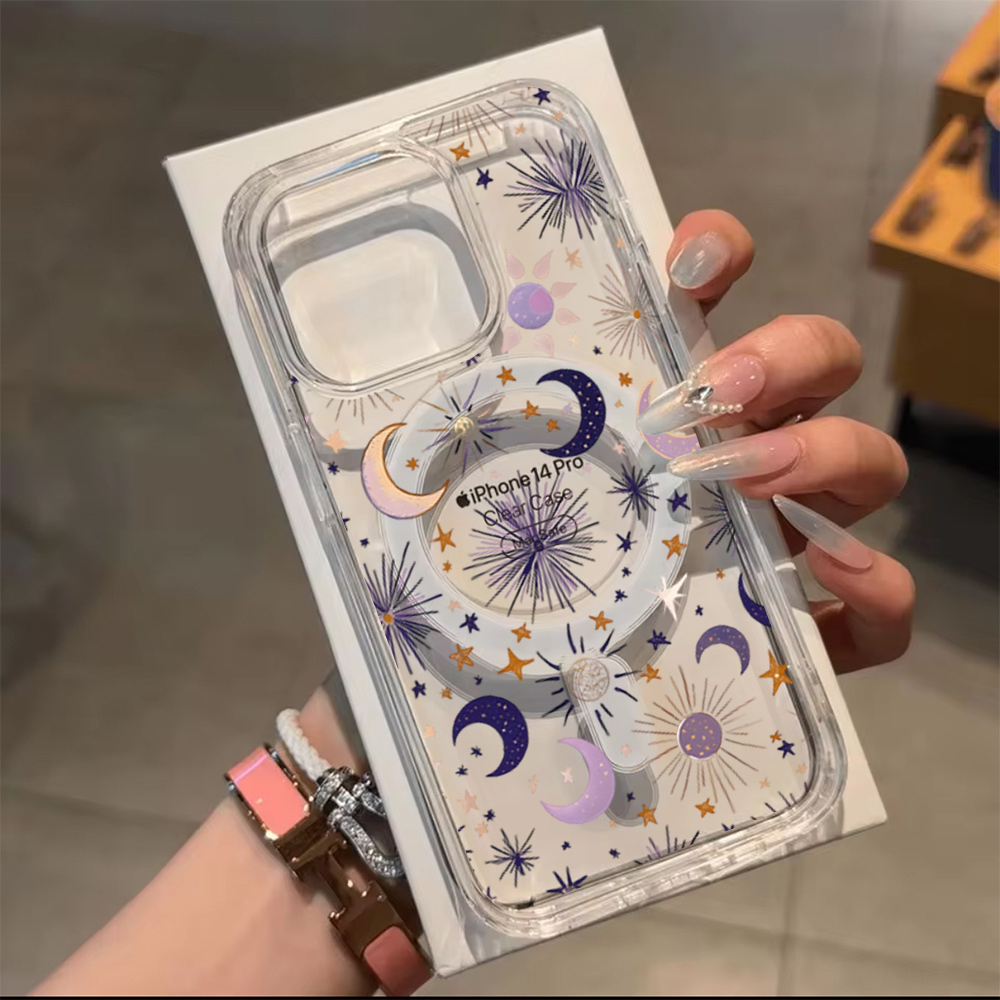 Romantic Sun Moon Stars Phone  - Clear Magsafe Case recensione e prezzo