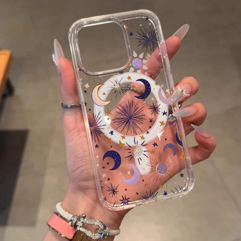 Romantic Sun Moon Stars Phone  - Clear Magsafe Case recensione e prezzo
