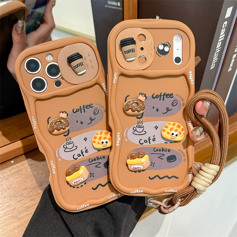 3D Cartoon Bread With Wrist St - Phone Cases With Loop recensione e prezzo