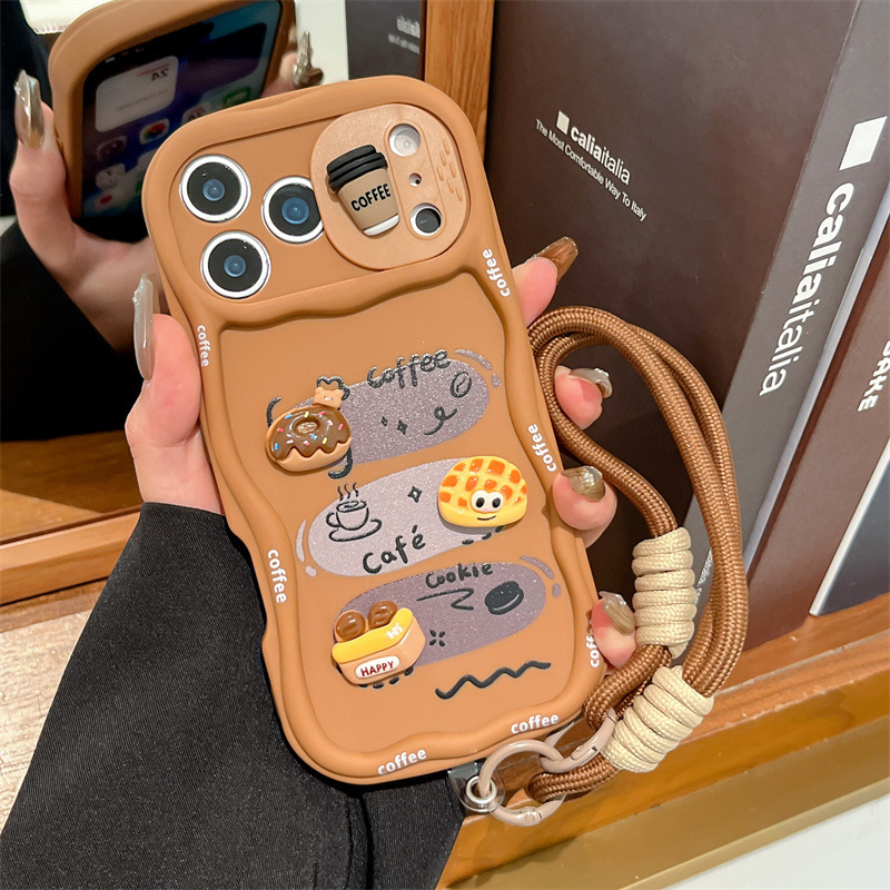 3D Cartoon Bread With Wrist St - Phone Cases With Loop recensione e prezzo