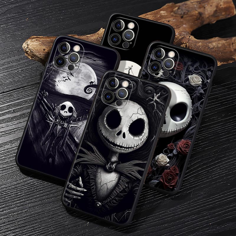 Jack Skellington Black Art Dis - Phone Cases Iphone 16 recensione e prezzo