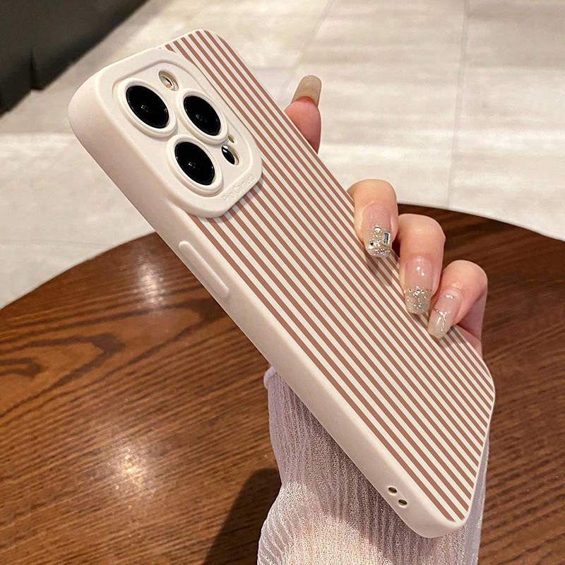 Pink Striped Painted Anti-Drop - Phone Cases Iphone 16 recensione e prezzo