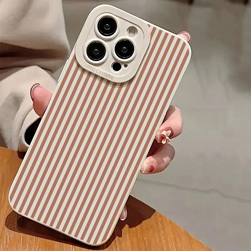 Pink Striped Painted Anti-Drop - Phone Cases Iphone 16 recensione e prezzo