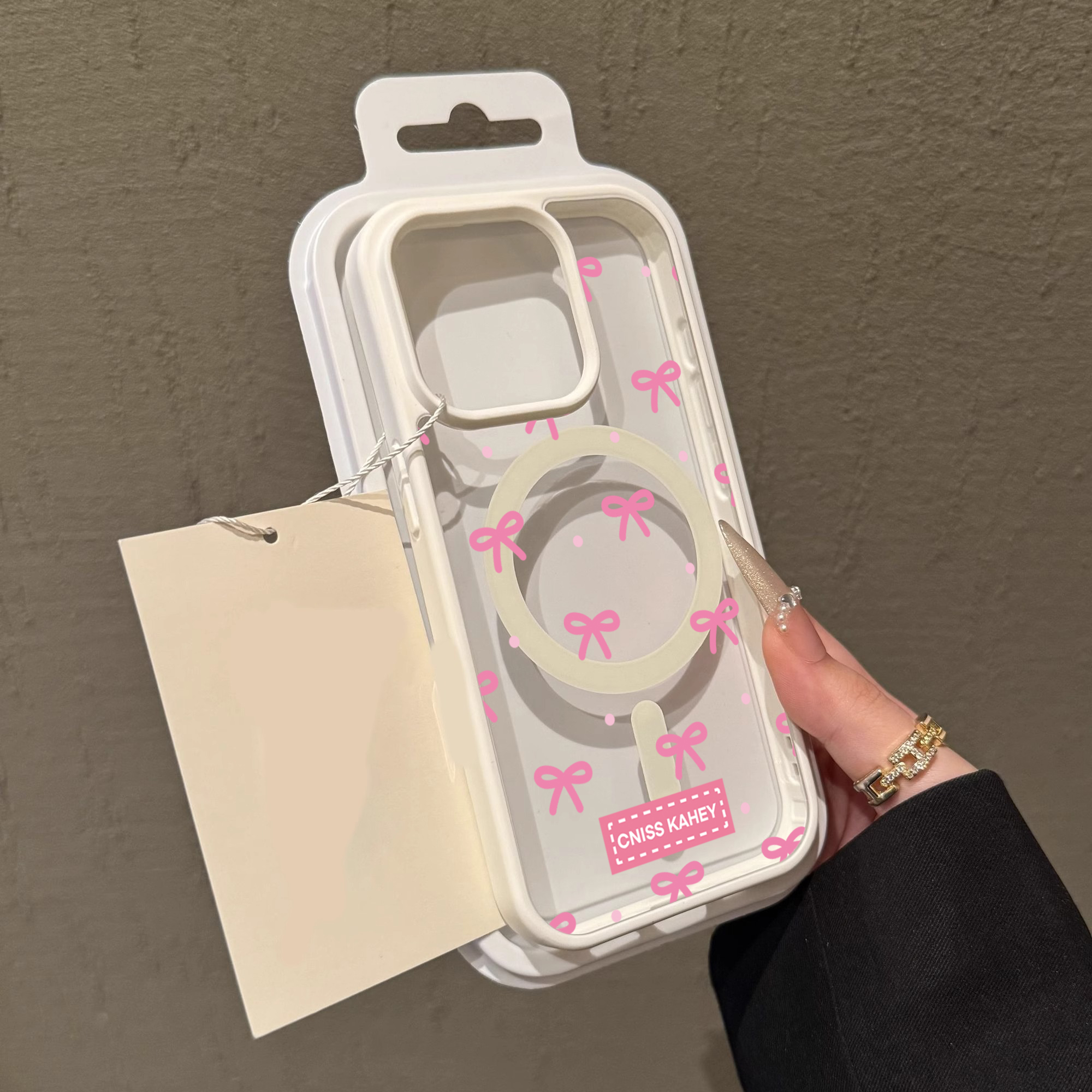 Cute Bow girl Clear Case For M - Clear Magsafe Case recensione e prezzo