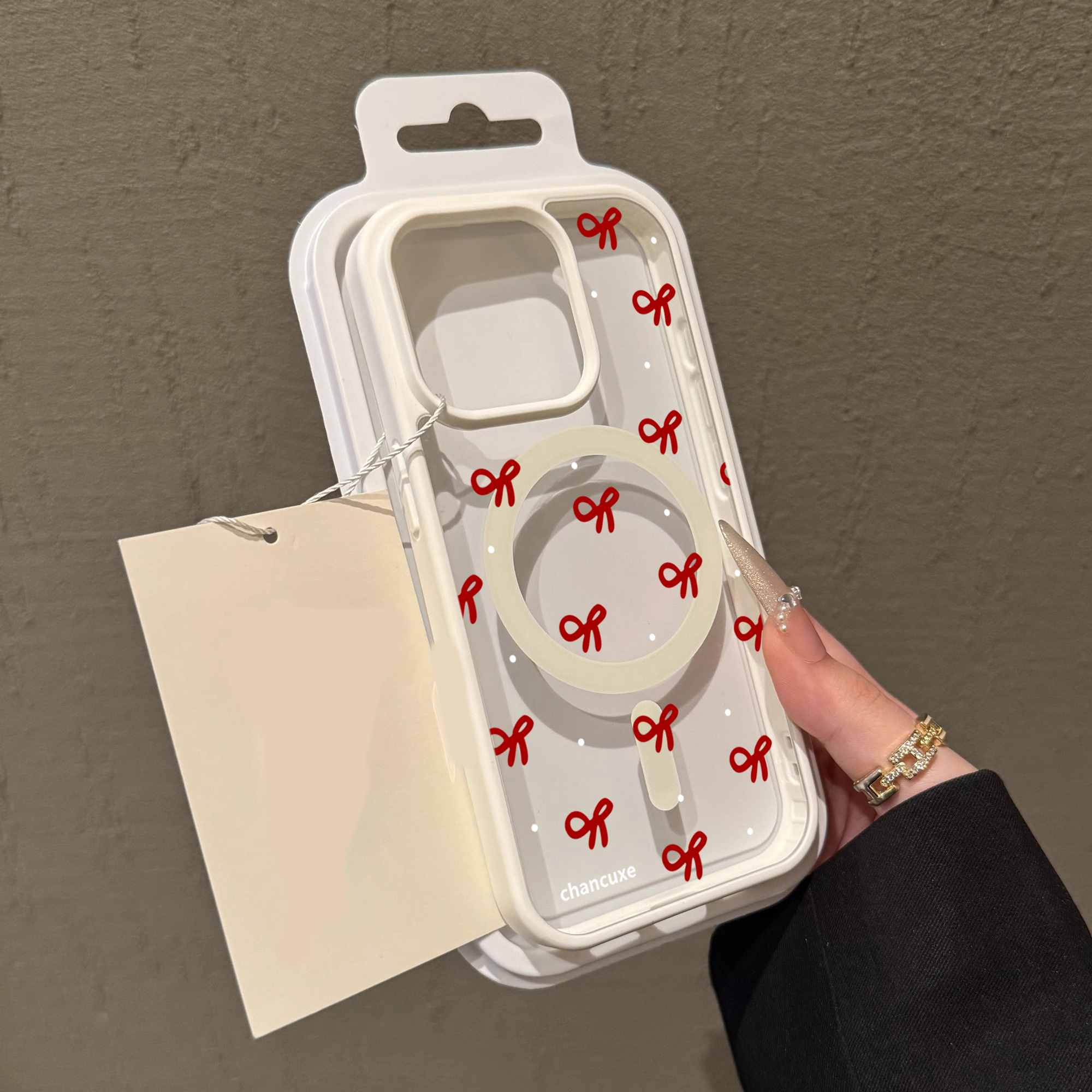 Cute Bow girl Clear Case For M - Clear Magsafe Case recensione e prezzo