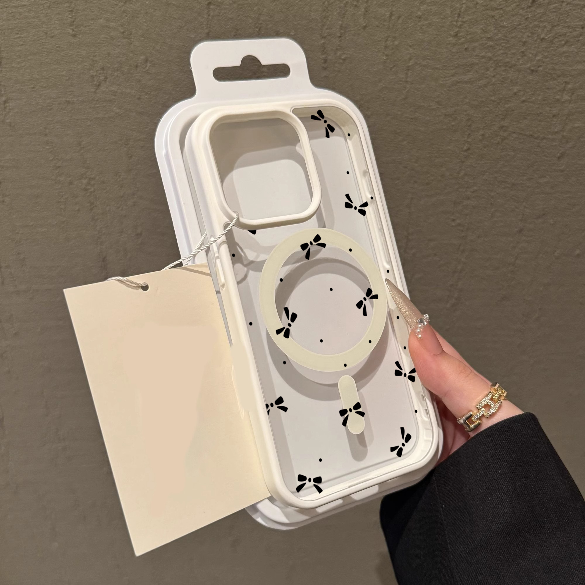Cute Bow girl Clear Case For M - Clear Magsafe Case recensione e prezzo